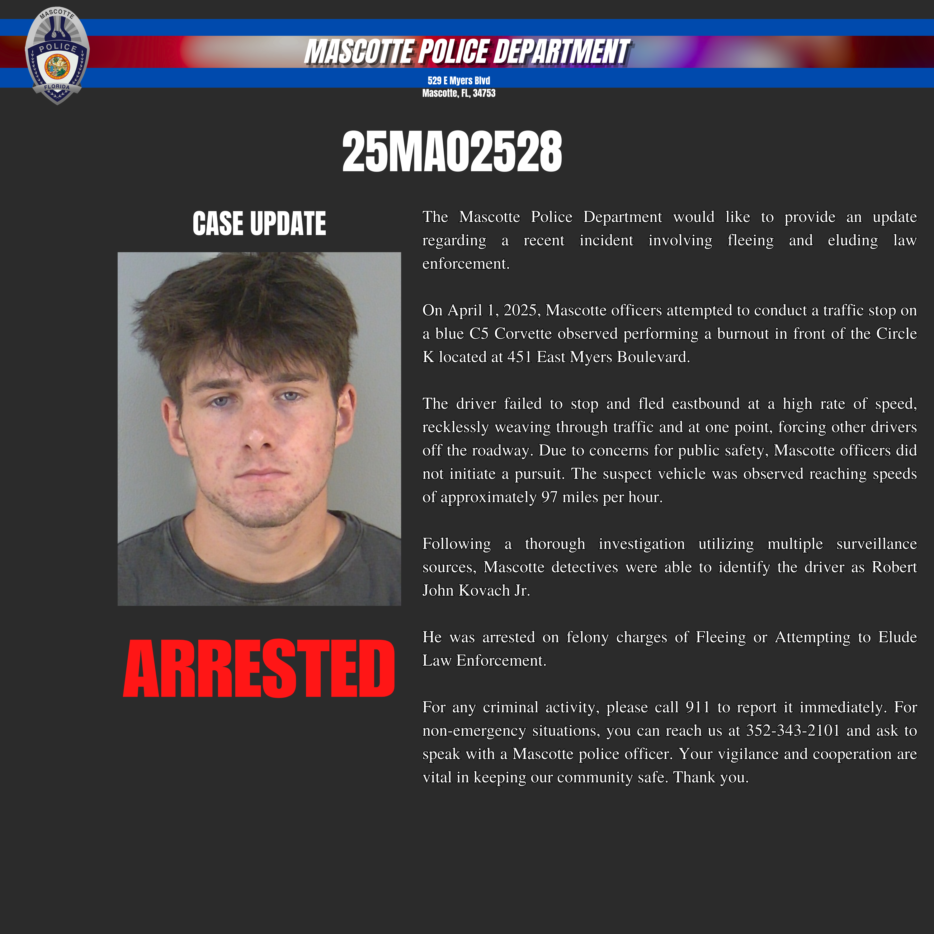 Arrested 25MA02528