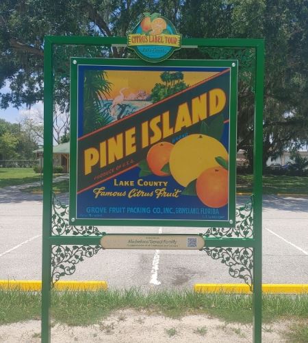 Pine Island sign